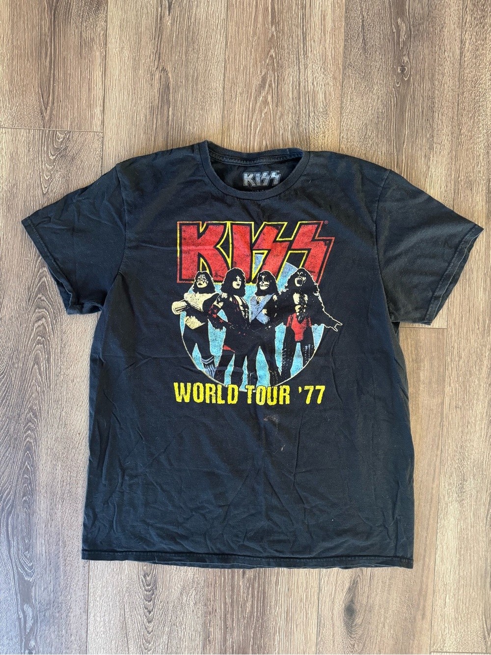 KISS World Tour '77 Graphic Band Tee